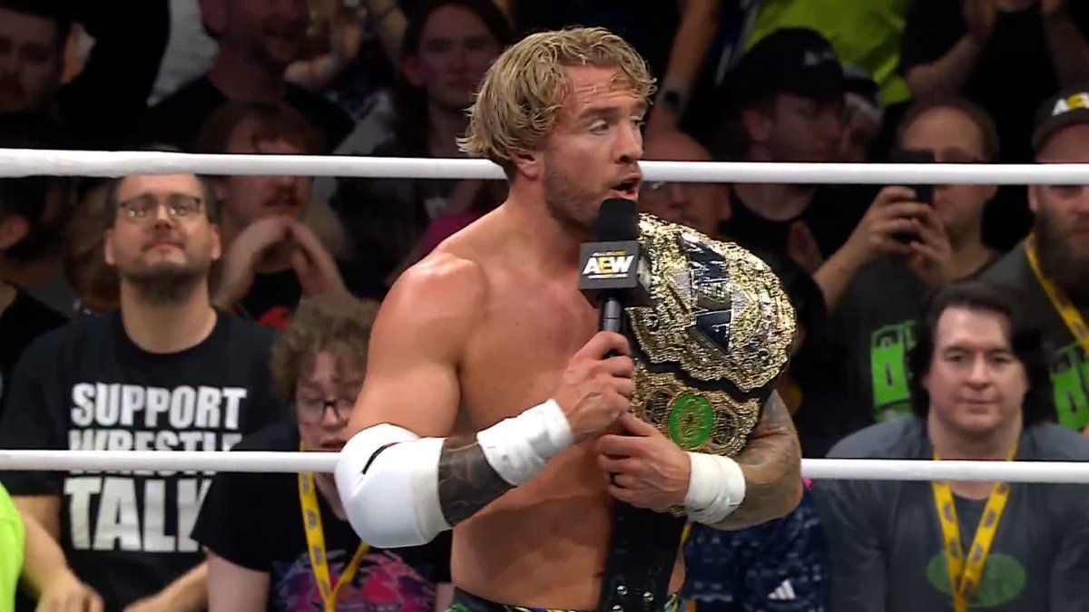 With victory secured, AEW World Champion Will Ospreay • ウィル・オスプレイ takes the opportunity to address his opponent at #AEWAllOut, Jon Moxley, directly. Watch #AEWCollision LIVE on TBS & HBO Max