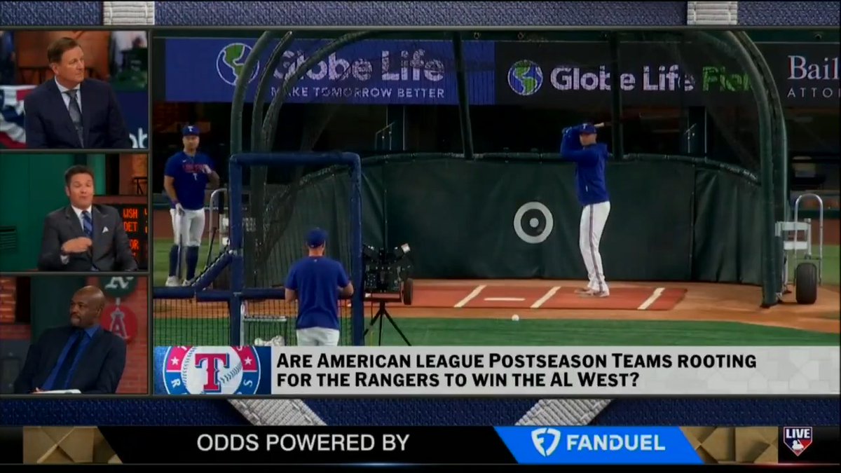 Would AL Postseason teams rather face the Rangers or Astros in October? #MLBTonight
