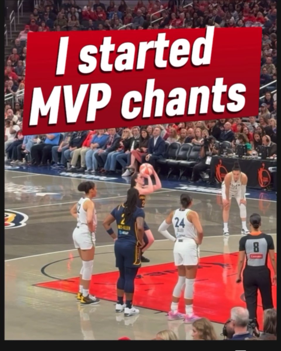 After hearing MVP chants for Kelsey Mitchell, I started them for Caitlin Clark… THEN THIS HAPPENED! 😳 #CaitlinClark #MVP #IndianaFever #FeverRising #WNBA #KelseyMitchell #Basketball