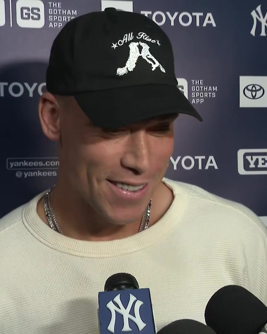 Aaron Judge on Aaron Boone labeling his calf strain as "moderate" "Everybody's moderate is a little different. I don't know why he used those words. Like I've said I'm trying to come back as soon as I can"