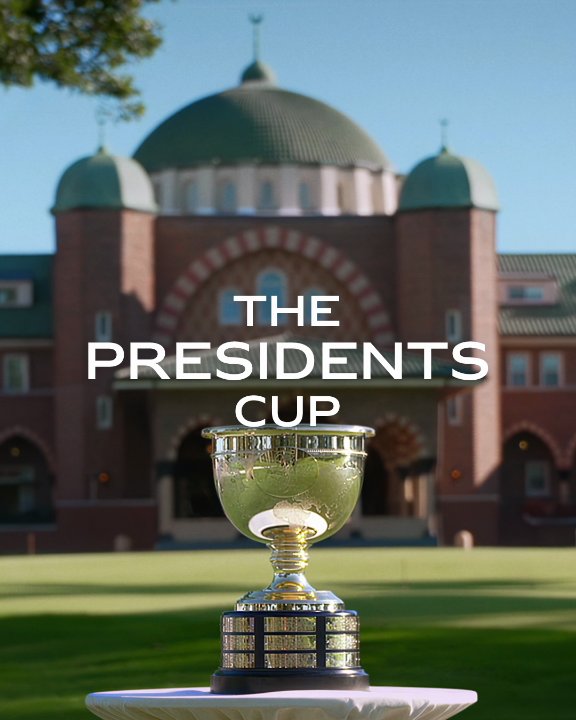 Welcome to the Presidents Cup. At Medinah Country Club, the U.S. Team and International Team compete with intensity and respect. Which team wins comes down to who is best at elevating their game together as one. REACH FOR THE CROWN. More #Reachforthecrown