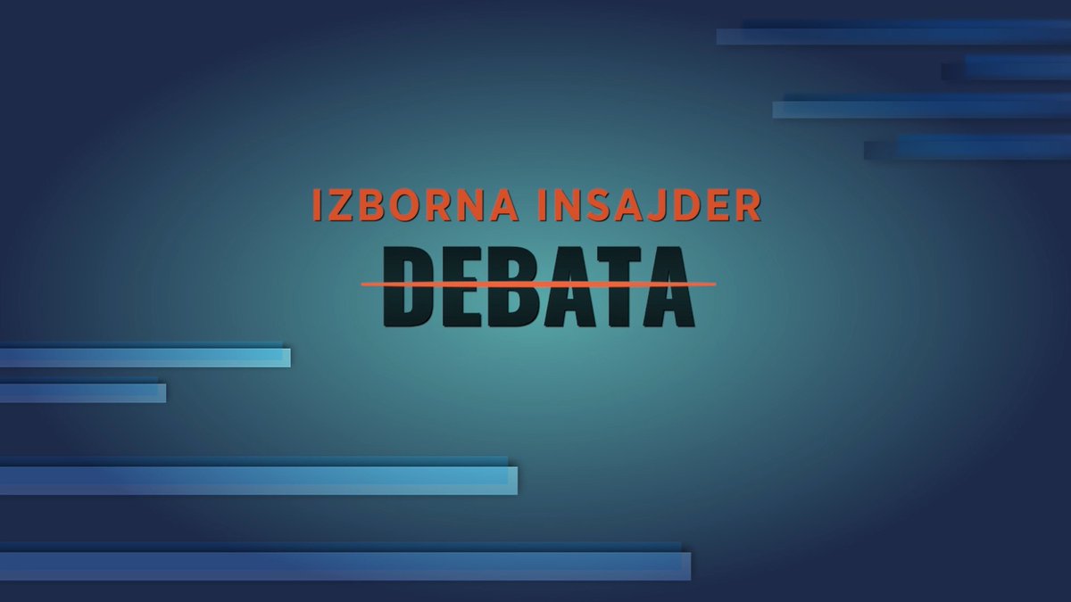 INSAJDER DEBATA,večeras u 21h – Šta izbori mogu da promene – vlast ili način vladavine? Gosti: Marina Raguš (SNS), Jasna Matić (Evropska Srbija), Dunja Simonović Bratić (SPS) i Dušan Veljković (Studentska lista). #InsajderTV