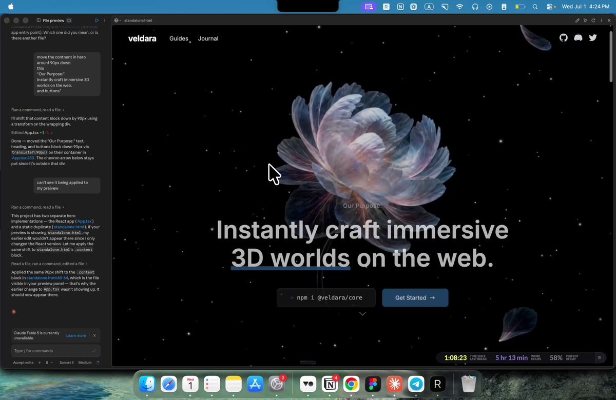 ESTO NADIE SE LO ESPERABA DE SONNET 5. Es sorprendentemente eficiente para diseño web. Alguien acaba de soltar un tutorial de 18 minutos, explicando exactamente cómo construir webs premiadas con Claude Code y Sonnet 5, de principio a fin.