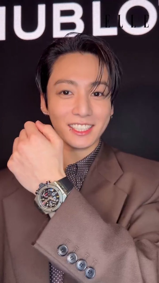 jungkook in a suit for hublot!!