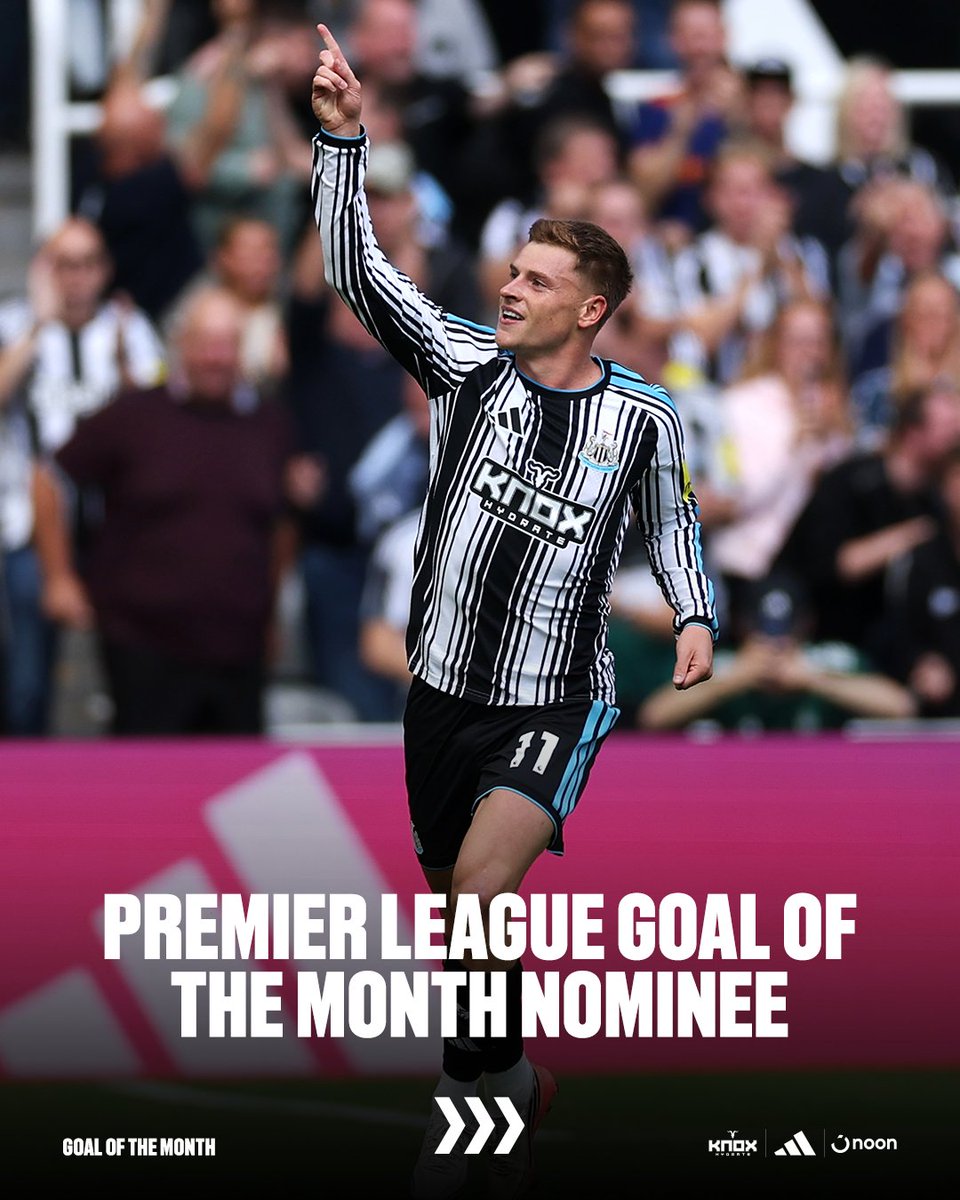Harvey Barnes™️ Harvey's emphatic strike against Bournemouth has been nominated for the Premier League Guinness Goal of the Month award 🏹
