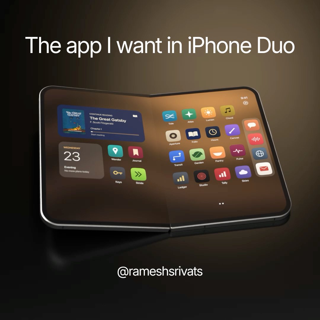 Hey Apple, Amazon, Google, or anybody out there, Please make this app for the iPhone Duo, and I'll be your customer for life. Made with Claude Opus 5.5. Piano: Salamander Grand Piano by Alexander Holm · CC-BY 3.0