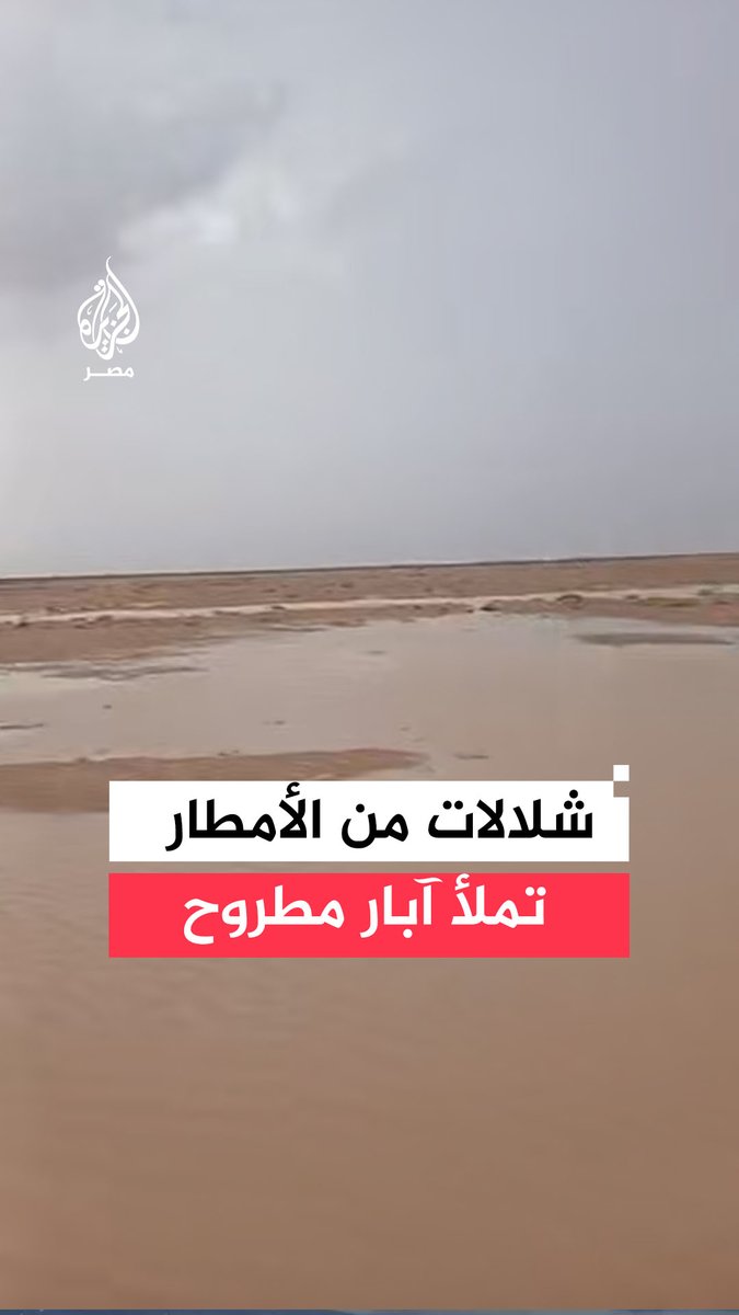 "ماشاء الله".. فرحة بين أهالي بدو #مطروح بامتلاء الآبار بمياه الأمطار