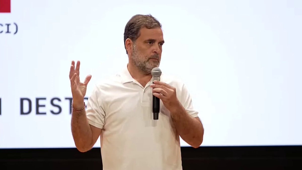 🔹 The Indian elections, Lok Sabha elections and Vidhan Sabha elections, are being rigged. 🔹 Gyanesh Kumar was chosen by Narendra Modi and Amit Shah. And now two Election Commissioners are saying that he is responsible for the chaos and the damage that has taken place in our voting system. : LoP Shri Rahul Gandhi