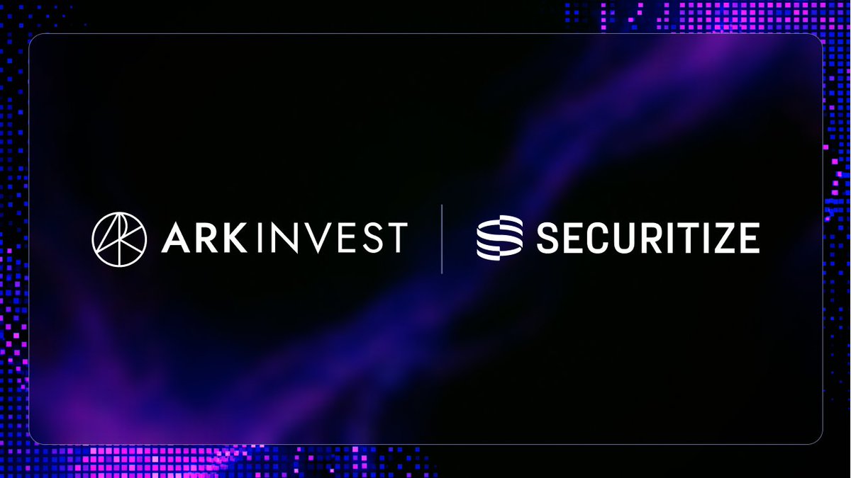 "Eventually we think all financial markets will be tokenized." ARK Invest just brought the ARK Venture Fund on-chain with Securitize.