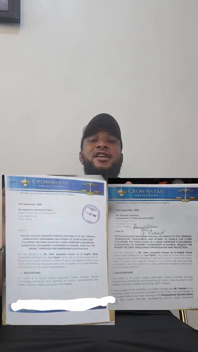 We filled d petition since 11th September 2026
