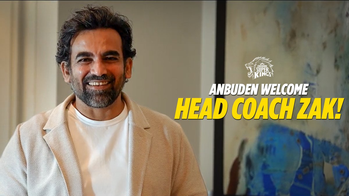 A new chapter Ungal Anbuden, Zaheer! 🦁💛 #WhistlePodu #Yellove