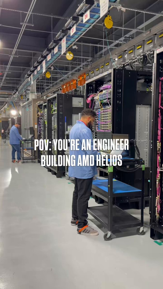 POV: You’re an engineer building AMD Helios. Next up: putting it to the test. Episode 2 drops today 👀