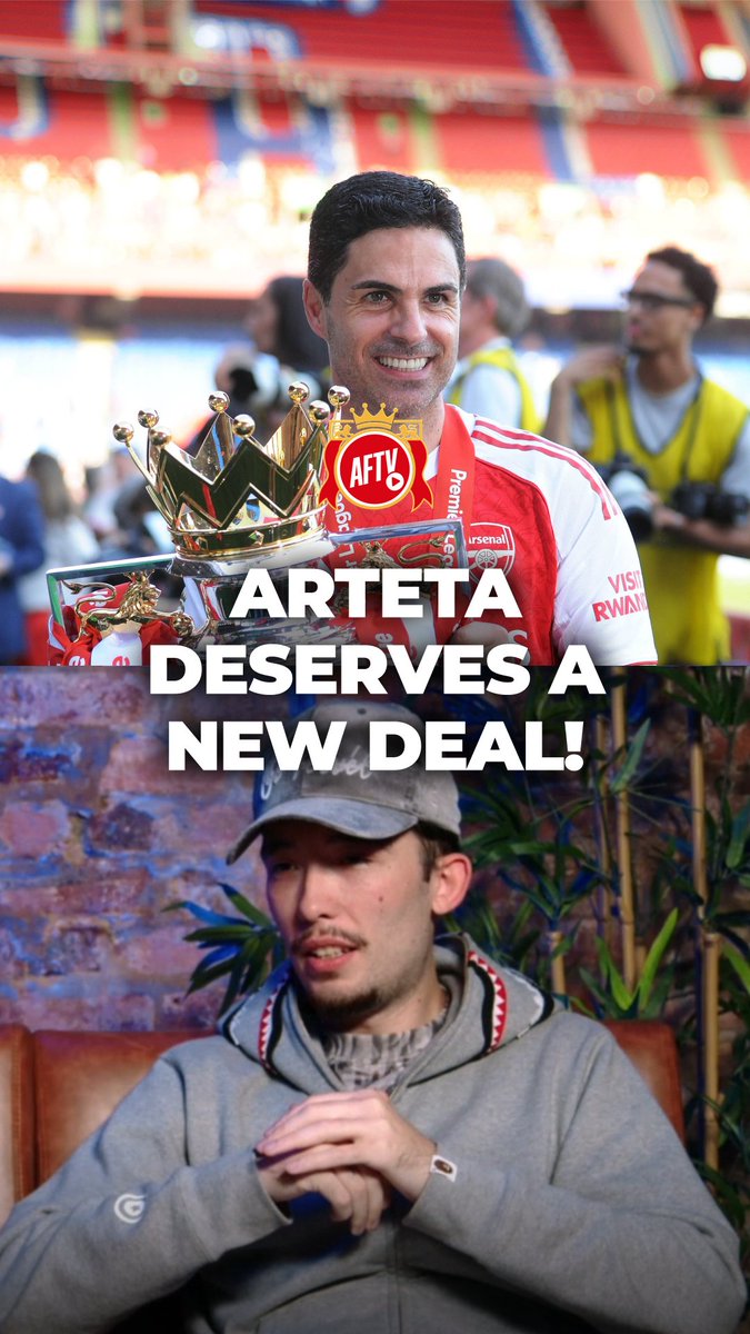 Arteta has EARNED a new Arsenal contract after winning the league! 🔥 #FoureverArsenal