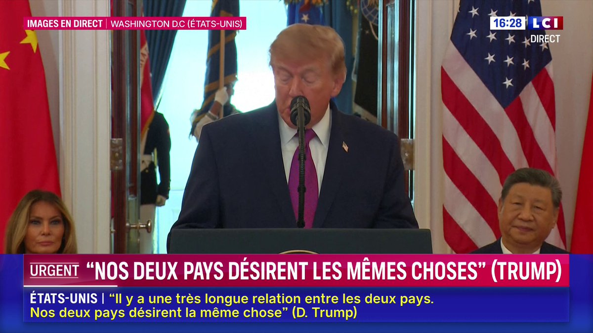 🔴 Xi Jinping aux États-Unis : Donald Trump s’exprime en direct 🗣️ "Les décisions que nous prendrons aujourd’hui [dans les domaines de la sécurité, de la technologie et de la super intelligence] contribueront à promouvoir la paix et la prospérité pour les décennies à venir"