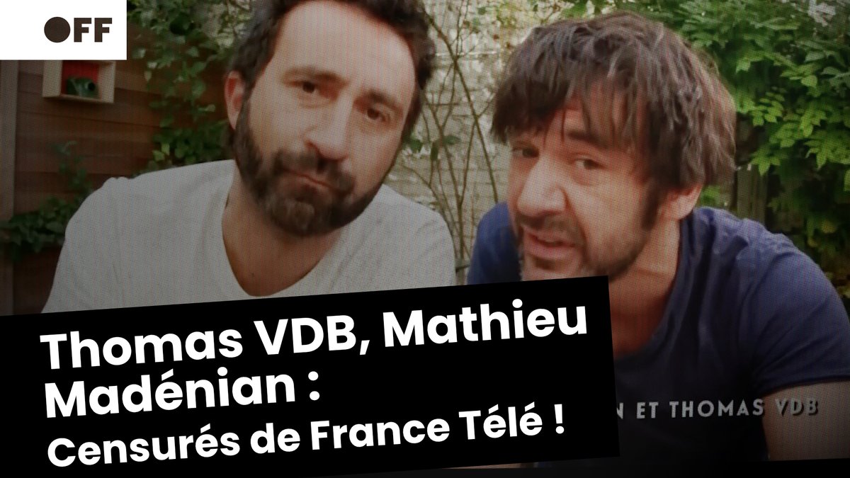 "France 2 arrête le programme, vous êtes virés de l'antenne" En 2017, les humoristes Thomas VDB et Mathieu Madénian sont évincés de France Télévisions par Delphine Ernotte, quelques minutes avant la diffusion de leur sketch. 🎬 "L'ÉLYSÉE NE RIGOLE PLUS !" 🔓