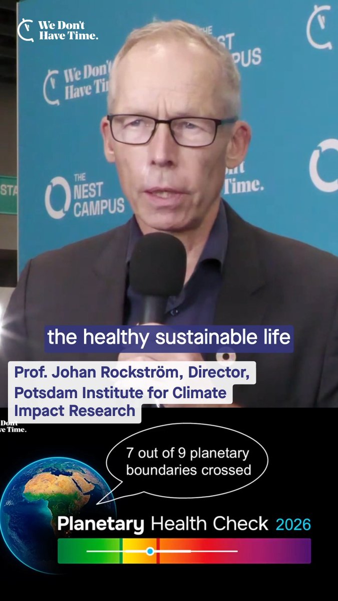 "We have a sick patient, but she's still standing." 🤒 - Johan Rockström at Climate Week NYC. Science says that Earth now sits right at the edge of the danger zone, with 7 of 9 boundaries already breached. The safe operating space is still reachable, but the window is closing.