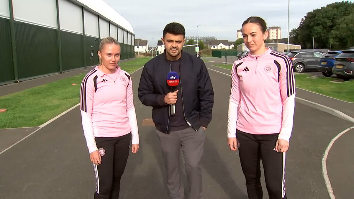 🗣️ "There are derbies all over the world, but this one in particular is huge." Earlier, we joined Celtic's summer signings Chloe Arthur and Casey Howe ahead of training to preview Sunday's SWPL Old Firm clash - live on Sky Sports 📺