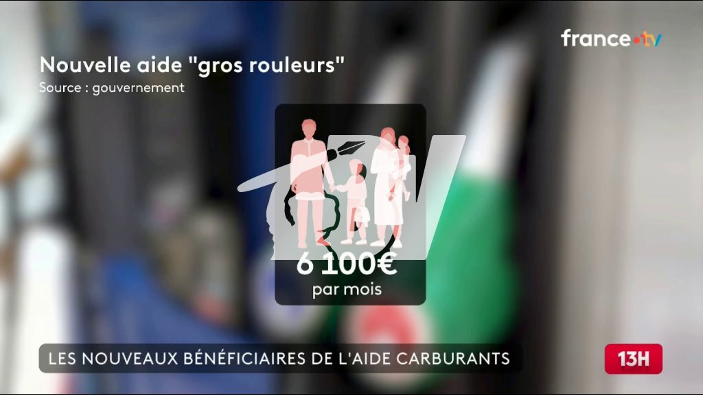Dans son reportage d’hier sur les aides au carburant, pour symboliser la famille, le journal de France 2 a présenté… un homme en qamis et une femme voilée.