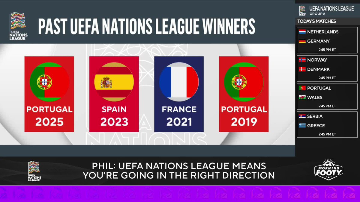 "You think Portugal would swap those two Nations League titles for being able to play in a World Cup semifinal?" 🤨 Geoff Shreeves, Phil Kitromilides and Nico Cantor on the significance of Nations League in the footballing world 🌍