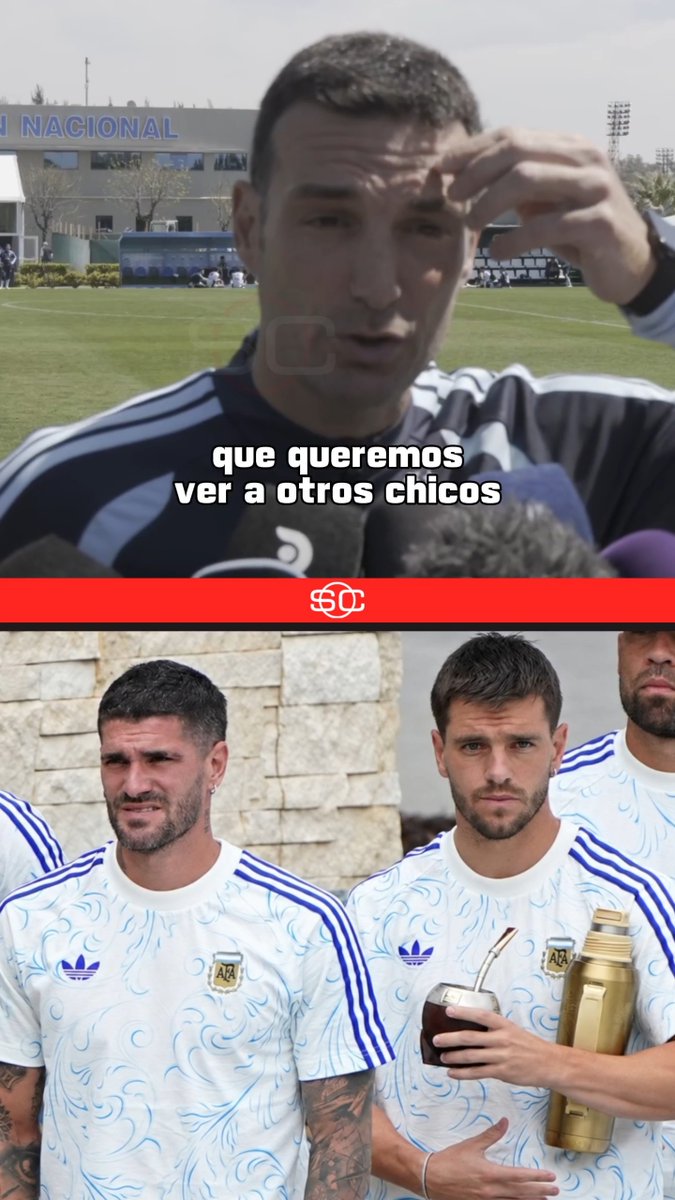 "QUEREMOS VER A OTROS CHICOS", Lionel Scaloni explicó los motivos por los que Rodri De Paul y Gio Lo Celso solo jugarán en el partido despedida de Messi.