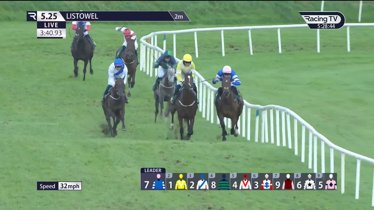 Berkstar tanks into the straight and justifies strong support to make a winning debut in the day-five finale for Willie and Patrick Mullins Listowel Races
