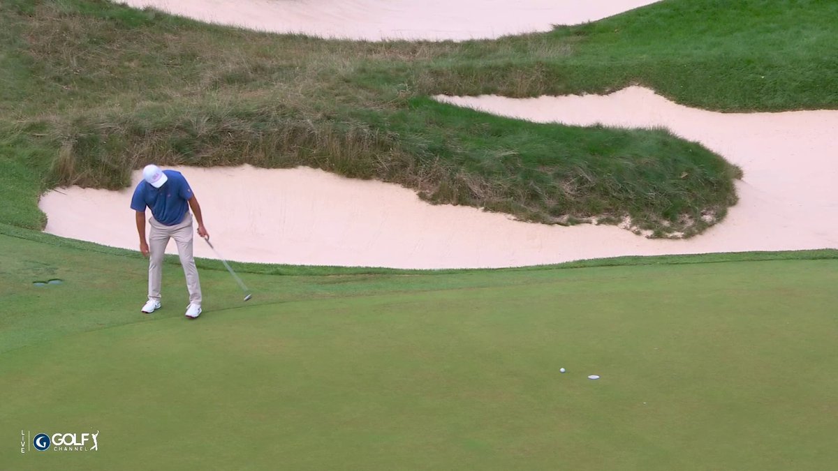 We've. Got. Action. Scottie Scheffler WALKS IT IN on the first at the Presidents Cup. The putter raise 🤌