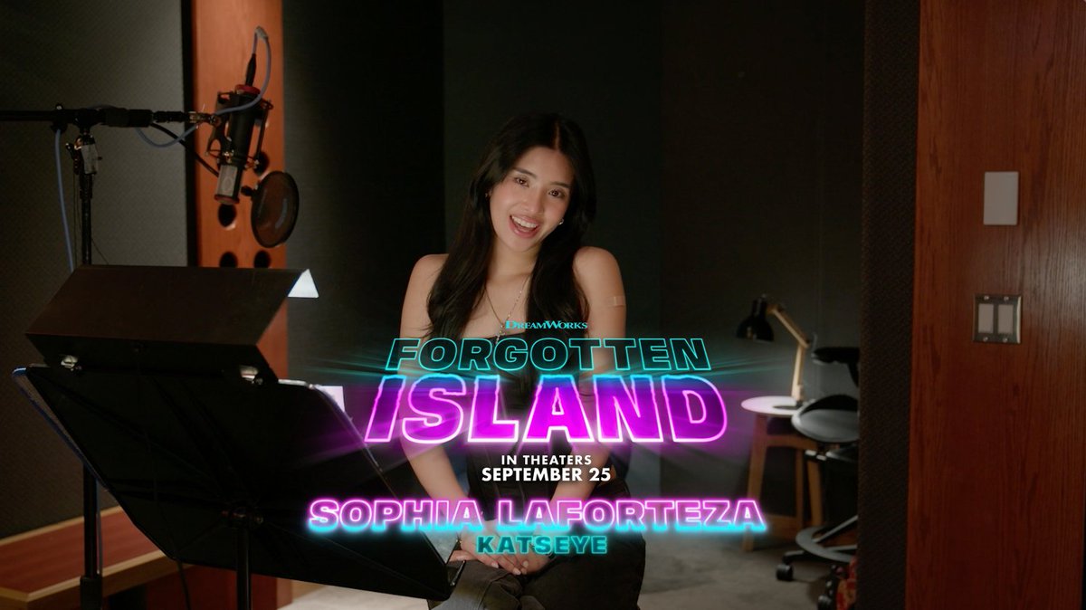 This is fate!! 💜 Experience Sophia Laforteza’s cover of “Never Tear Us Apart” in Forgotten Island only in theaters this Friday - get tickets now: