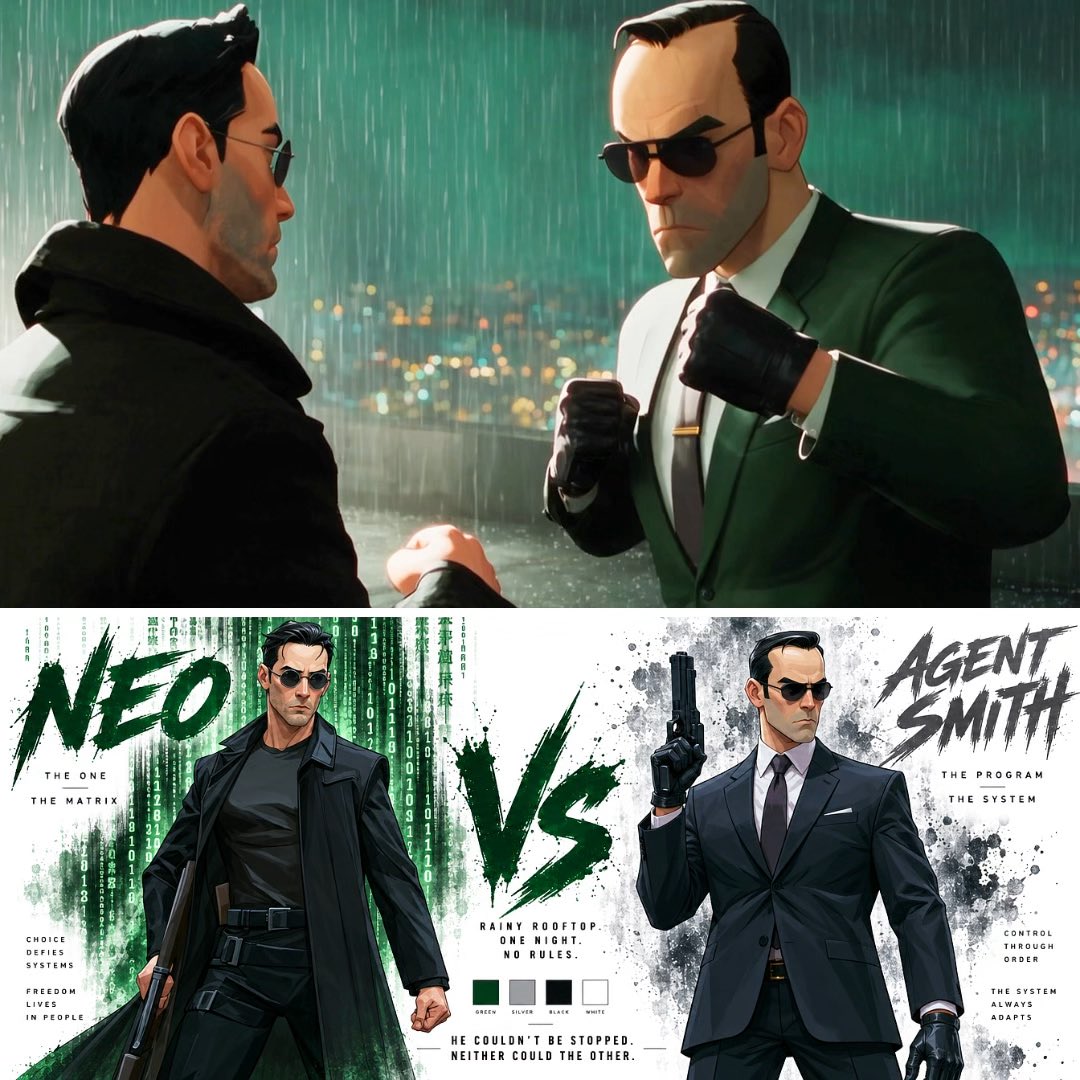 The most iconic rivalry in sci-fi history 🕶️ Seedance 2.5 + GPT Image 2.5 Prompt👇🏻