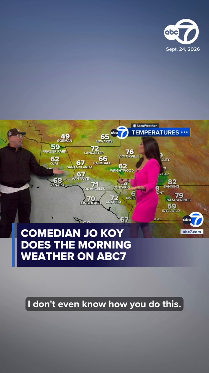 Comedian Jo Koy delivered the morning weather forecast on Eyewitness News on Thursday, and here's how it went! 😅😎🌞