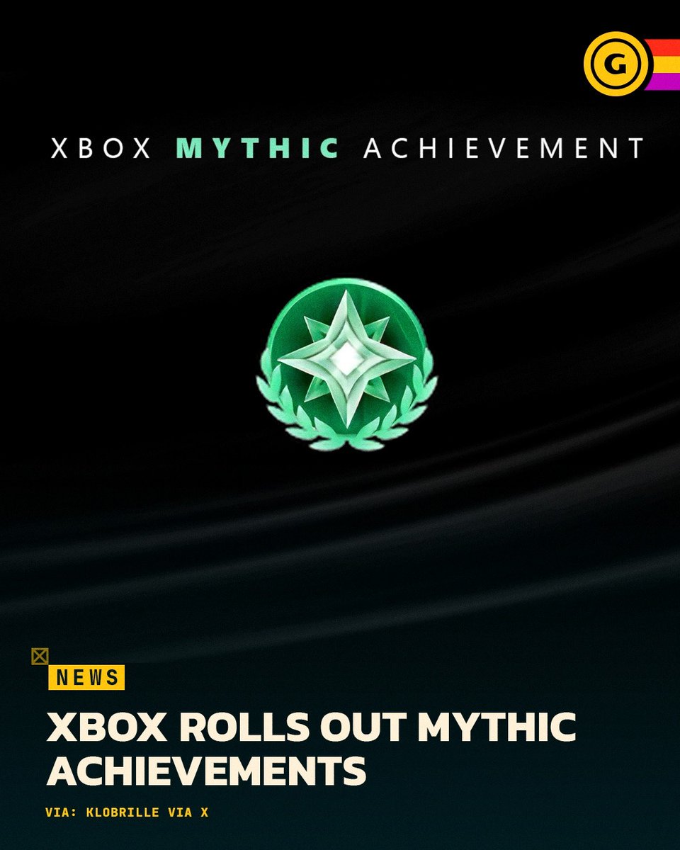Similar to PlayStation's Platinum Trophies, Xbox's Mythic Achievements are here with a 15-second fanfare for completing every Achievement in a game 🌟