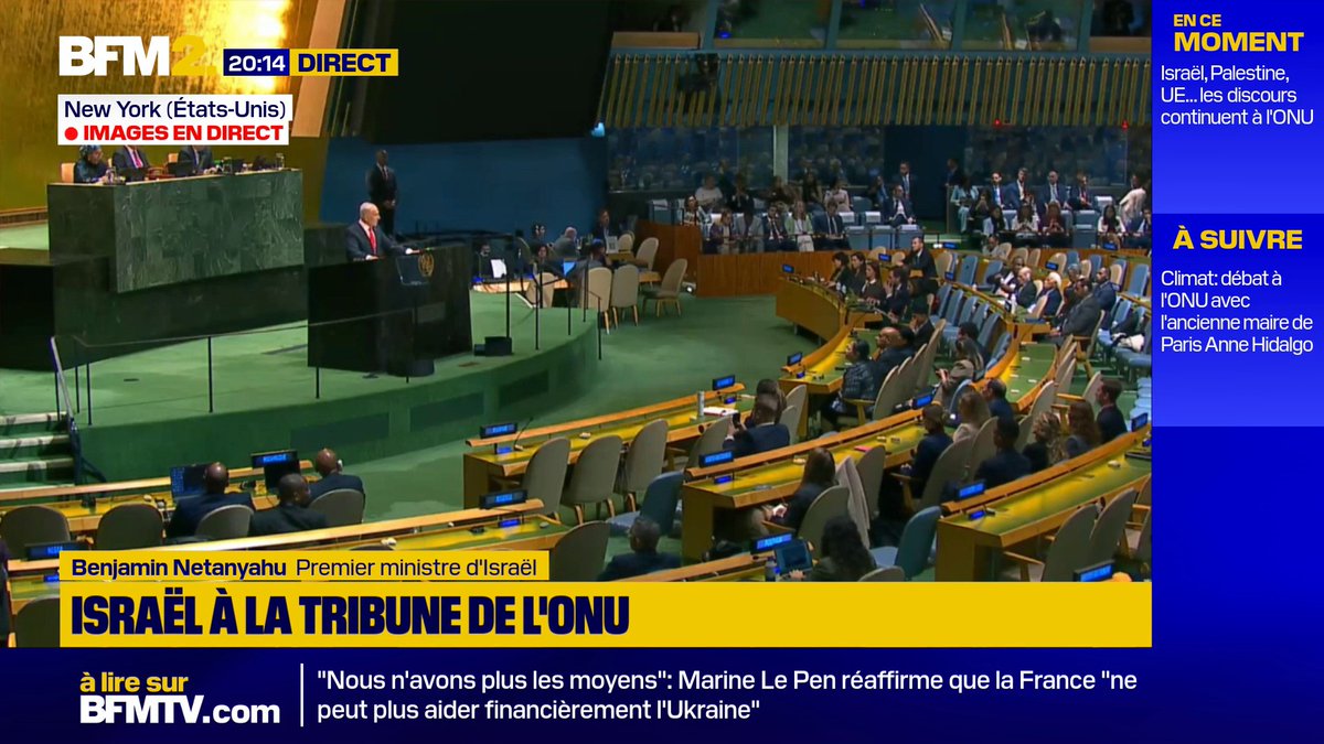 "Ils accusent Israël, qui est minuscule, de colonialisme. Qui est-ce qui nous accuse ? Et bien, des personnes qui se trouvent au Royaume-Uni ou même en France. Pourtant eux, ils ont été des colons partout dans le monde", fustige Benjamin Netanyahu #BFM2