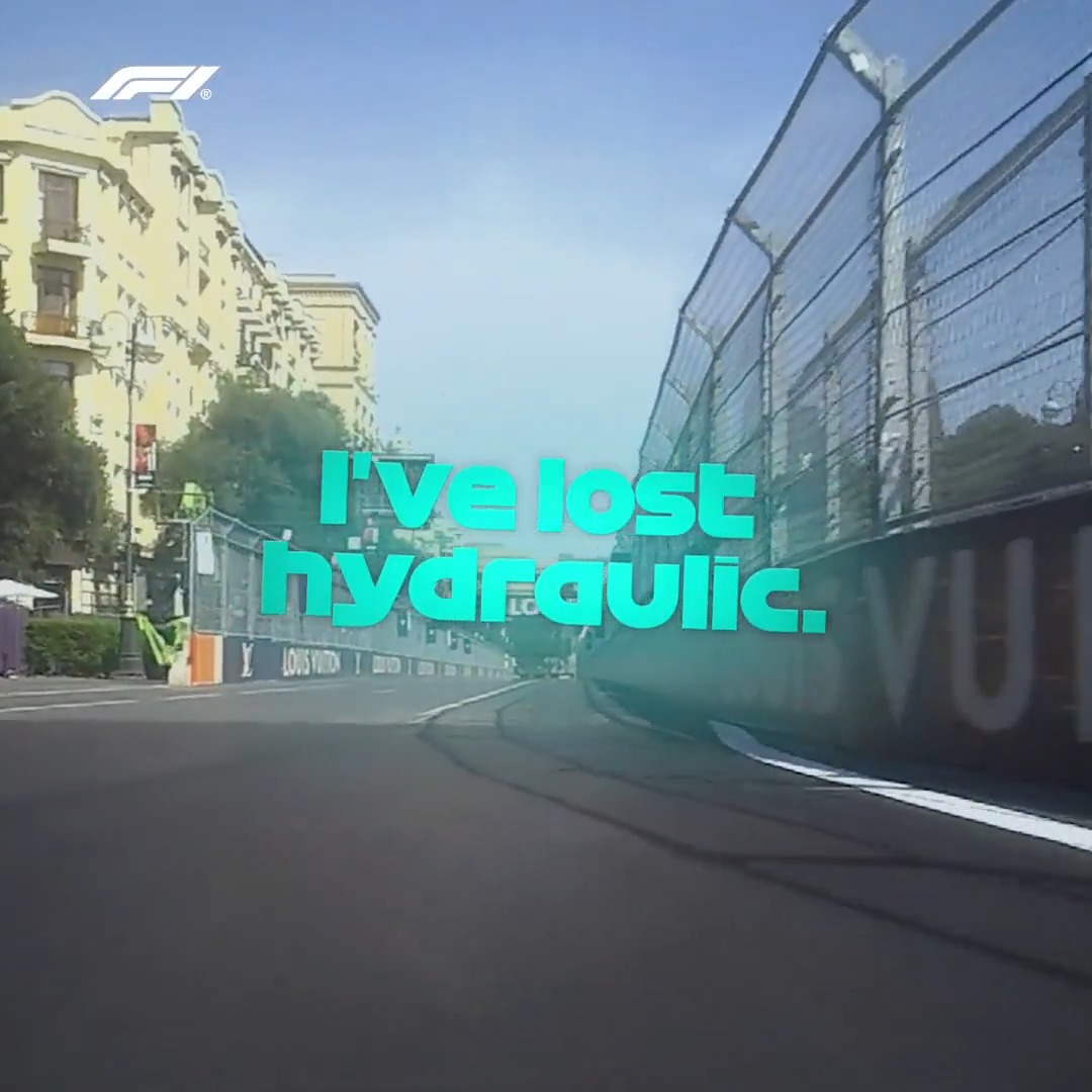 It was a day of stops, offs and restarts in Baku 😮 #F1 #AzerbaijanGP
