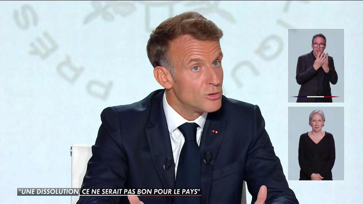 Emmanuel Macron : «Une nouvelle dissolution ne serait pas bonne pour le pays» Toute l'info est à retrouver sur
