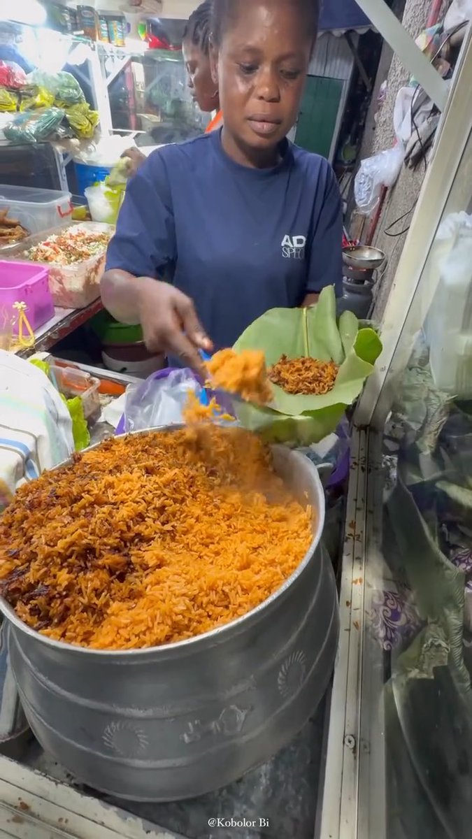 Ghana Jollof + Salad + fried egg for ¢24 Jollof looks really nice. Would you give it a try?