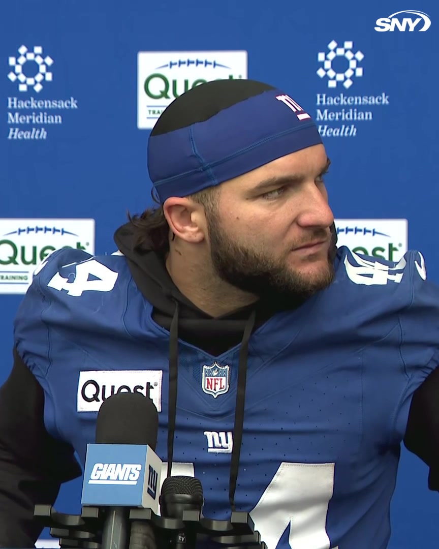 Cam Skattebo calls on Giants fans to show up and "be lit" at MetLife Stadium: "The entire city of New York still knows we have a really good shot at this. And they love Jameis Winston. We're not going to take a step down - we're going to continue to push."