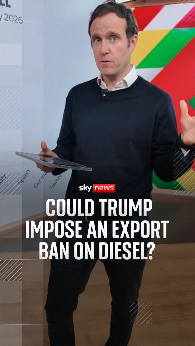 Britain is running low on diesel - how worried should we be? Ed Conway explains why diesel prices are rising and why the UK is among the most vulnerable if President Trump bans the export of US diesel. 🔗Watch full video: