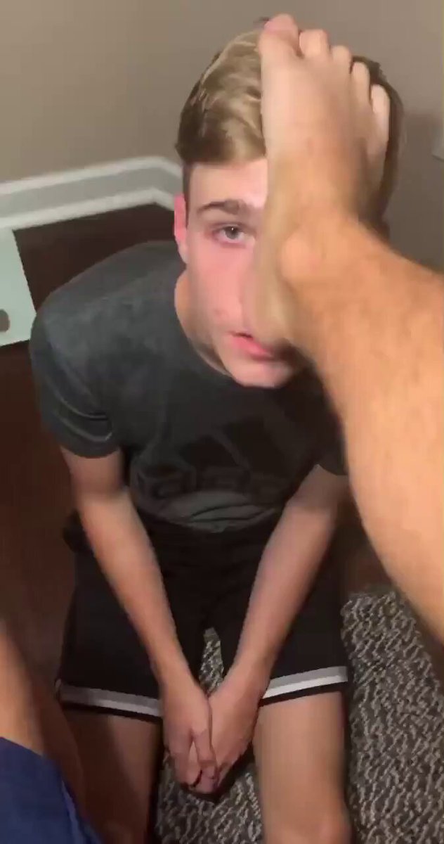 Good boys bow down to big feet