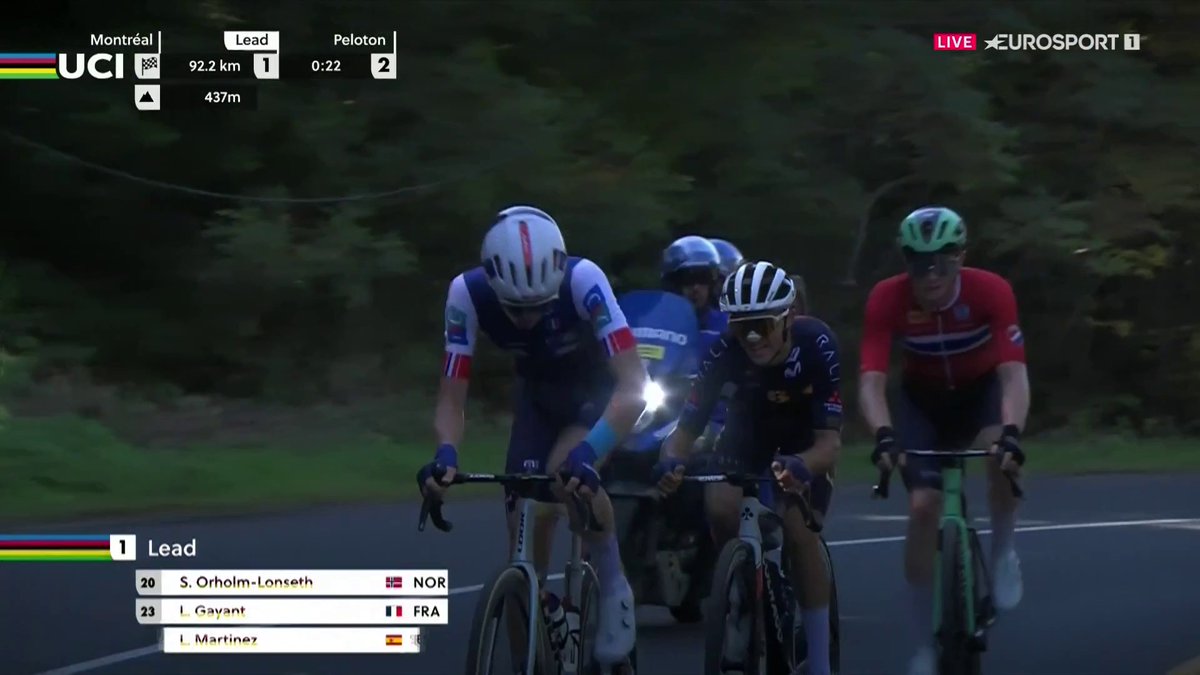 🔥 El arreón que esperábamos de Benjamín Noval ⏱️ Estacazo del español para recortar al grupo de cabeza #Montréal2026 #LaCasaDelCiclismo