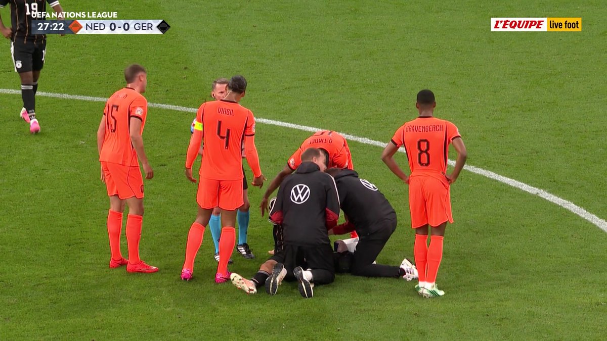 🇳🇱-🇩🇪 Kai Havertz contraint de sortir, touché à la cuisse Le direct sur L'Équipe live foot > #lequipeFOOT
