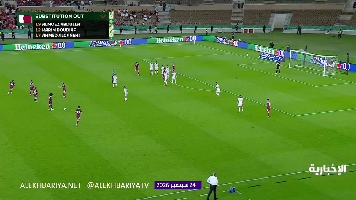 عاجل: هدف قطر في شباك البحرين عن طريق خوخي بوعلام . 🇶🇦