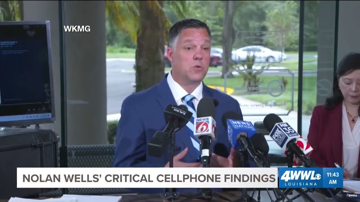 Nolan Wells' phone allegedly had messages deleted after his final use. 🎥: CBS
