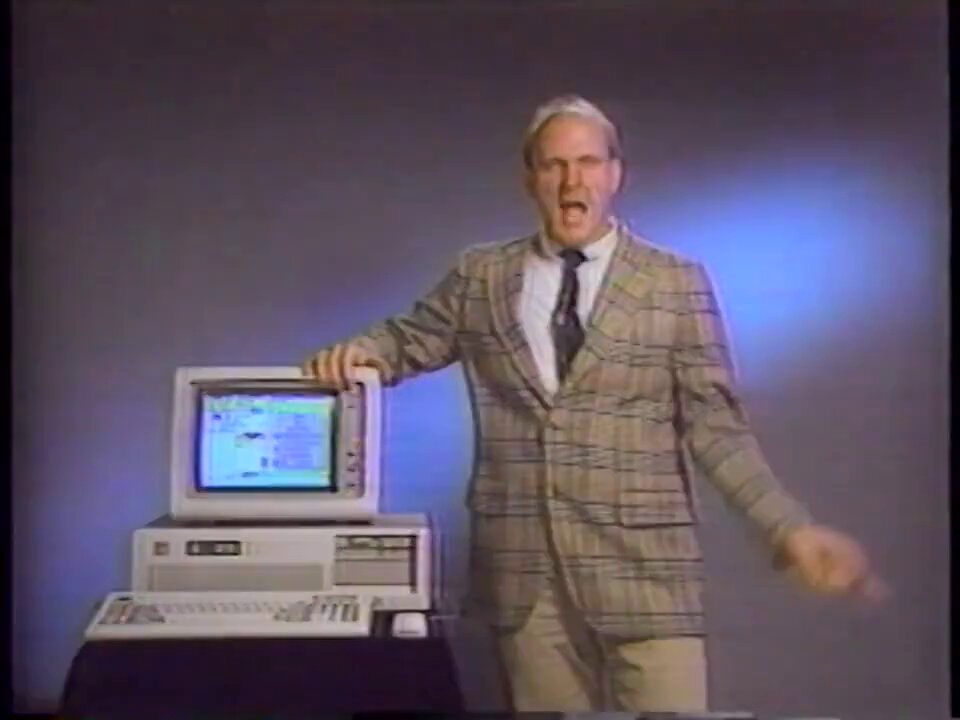 I really need some lore behind this Windows 1.0 ad. Why Microsoft hated Nebraska? Where can I buy the same jacket Steve Balmer wears? Where did reversi go?