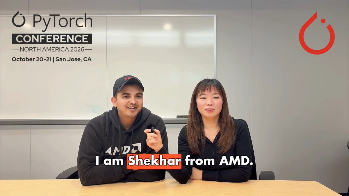 At #PyTorchCon North America 2026, Liz Li and Shekhar of AMD will discuss their work enabling scalable MXFP8 pretraining on MI355X GPUs. Liz and Shekhar will cover optimization of key MXFP8 operators in TorchAO and how those kernels were integrated with TorchTitan to build an end-to-end upstream PyTorch training stack for large language models. Their session, “Scaling MXFP8 Pretraining on 1K+ AMD Instinct MI355X: TorchAO Kernels and TorchTitan Training,” will also cover Triton and FlyDSL implementations and lessons from numerical validation, convergence, and performance tuning. Join us in San Jose on October 20-21. Register today: