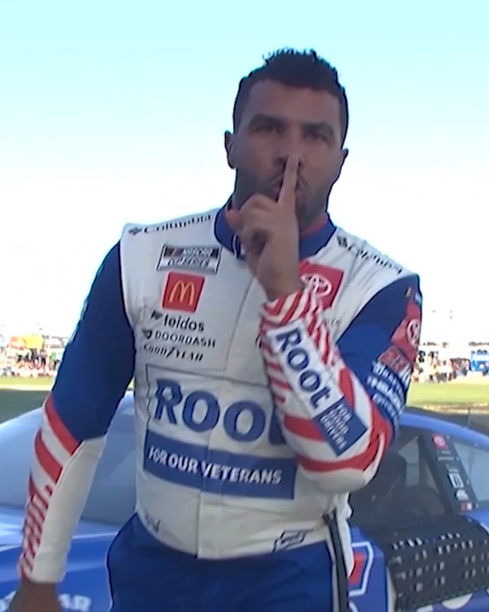 A Kansas Speedway win came home with Bubba Wallace. 🏁