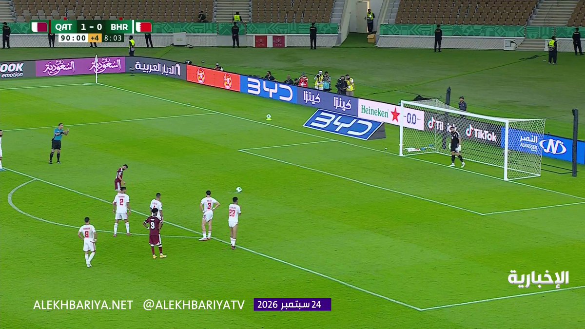 رصاصة الرحمة.. قطر تسجل الهدف الثاني ضد البحرين في الدقائق الأخيرة . 2-0 🇶🇦