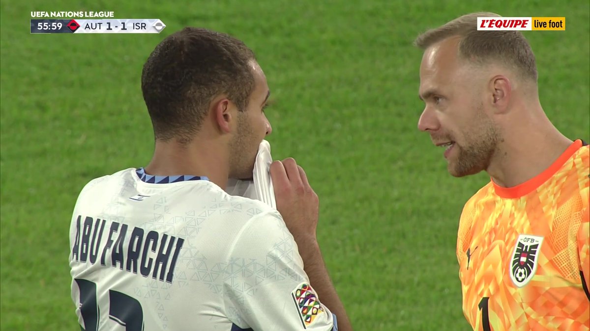 🇦🇹-🇮🇱 But et carton rouge pour Israël… Abu Farkhi prend un deuxième carton jaune pour sa célébration Le direct sur L'Équipe live foot > #lequipeFOOT
