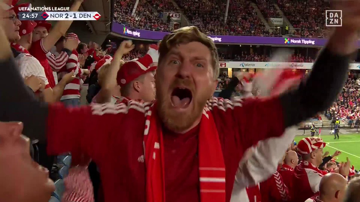 高い壁の上から💫 🇩🇰ダムズゴーの直接FK弾🔥 GKが一歩も動けないコースに叩き込んだ 📺UEFAネーションズリーグ 🆚ノルウェー×デンマーク #だったらDAZN