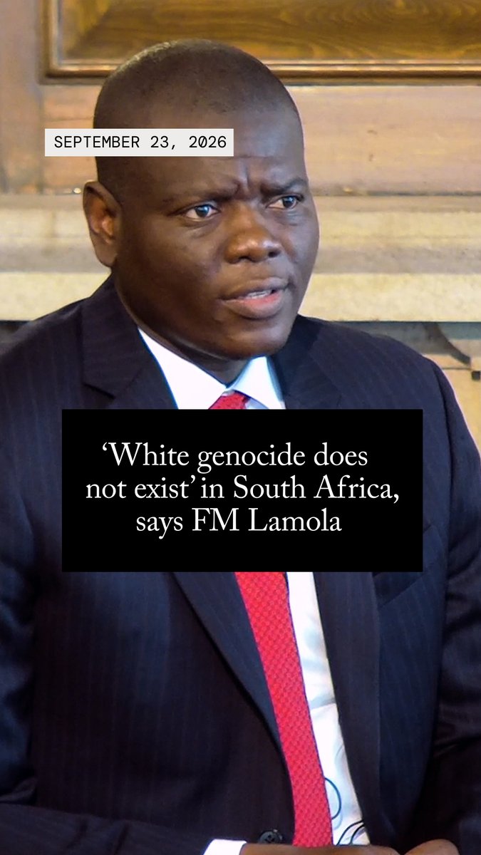 “The story of white genocide does not exist,” says South Africa’s Minister of International Relations and Cooperation, Ronald Lamola, referring to claims that Afrikaners face genocide in his country.