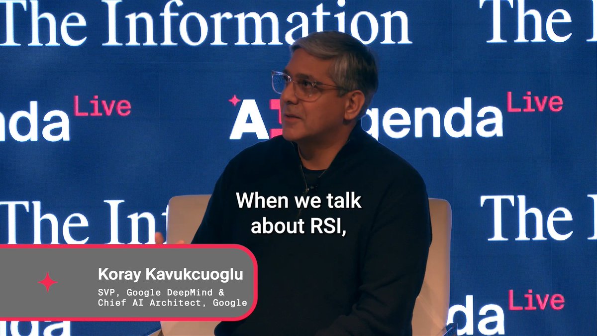 Are AI models training themselves? Not yet—but Google DeepMind is getting closer. At our AI summit, Google DeepMind chief Koray Kavukcuoglu said the company now trusts AI agents to autonomously run parts of the model-training process: conducting experiments, analyzing results and proposing new hypotheses, all under human supervision. Six months ago, he said, agents weren’t being used this way. #AIAgendaLive #TheInformation koray kavukcuoglu