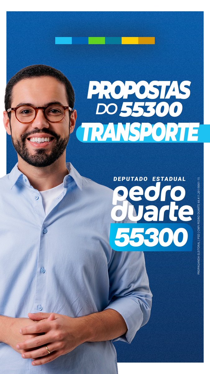 Segundo eixo das nossas propostas para o Estado do Rio: TRANSPORTE. - Expandir o metrô, concluindo a Linha 2 entre Estácio e Carioca e avançando na Linha 3 para Niterói e São Gonçalo; - Recuperar os trens e melhorar o transporte intermunicipal, com mais fiscalização, reorganização das linhas e incentivo também ao uso da bicicleta; - Integrar de verdade as passagens, conectando trem, metrô, VLT, ônibus e barcas para facilitar a vida de quem precisa usar mais de um modal todos os dias. Pedro Duarte 55300 | Deputado Estadual